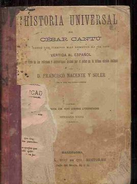 portada Historia Universal Desde Los Tiempos Mas Remotos Hasta Nuestros Dias. Tomo I