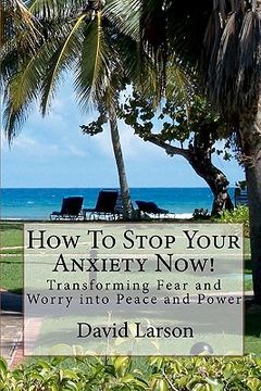portada how to stop your anxiety now (en Inglés)