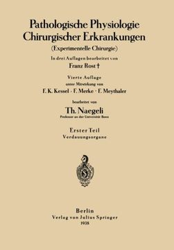 portada Pathologische Physiologie Chirurgischer Erkrankungen: Experimentelle Chirurgie (German Edition)