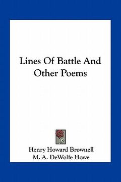 portada lines of battle and other poems (en Inglés)