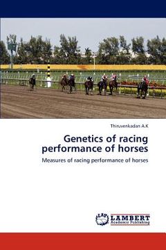 portada genetics of racing performance of horses (en Inglés)