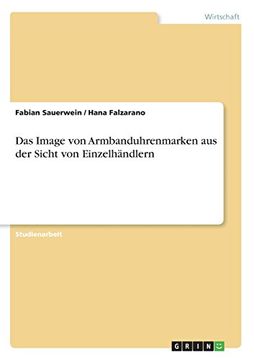 portada Das Image von  Armbanduhrenmarken aus der Sicht von Einzelhändlern (German Edition)