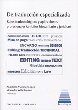portada DE TRADUCCIÓN ESPECIALIZADA. RETOS TRADUCTOLÓGICOS Y APLICACIONES (in Spanish)