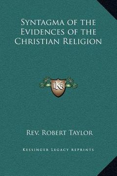portada syntagma of the evidences of the christian religion