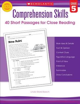 portada comprehension skills, grade 5 (in English)
