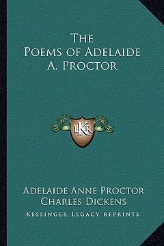 portada the poems of adelaide a. proctor (en Inglés)