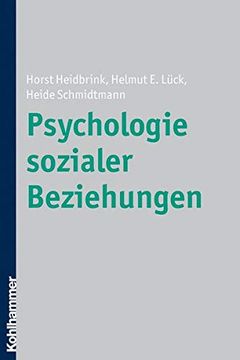 portada Psychologie Sozialer Beziehungen (in German)