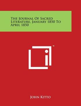 portada The Journal Of Sacred Literature, January 1850 To April 1850