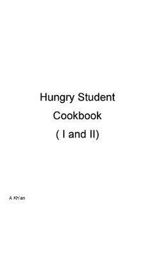 portada Hungry Student Cookbook ( I and II ) (en Inglés)