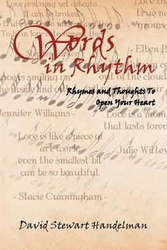 portada words in rhythm: rhymes and thoughts to open your heart (en Inglés)