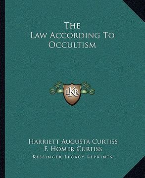 portada the law according to occultism (en Inglés)