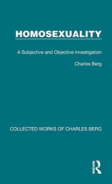 portada Homosexuality (Collected Works of Charles Berg) 