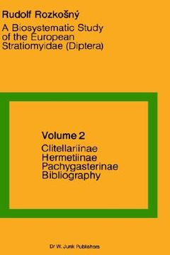 portada a biosystematic study of the european stratiomyidae (diptera): volume 2 - clitellariinae, hermediinae, pachygasterinae and bibliography