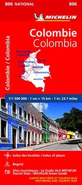 portada Mapa National Colombia (Mapas National Michelin) (en Inglés)