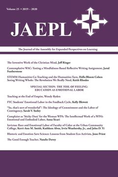 portada Jaepl 25 (2020): The Journal of the Assembly for Expanded Perspectives on Learning (en Inglés)