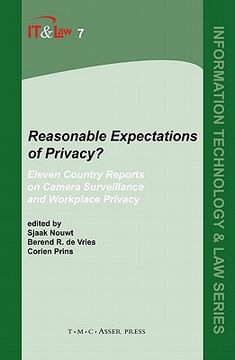 portada reasonable expectations of privacy?: eleven country reports on camera surveillance and workplace privacy (en Inglés)