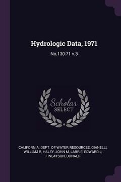 portada Hydrologic Data, 1971: No.130:71 v.3 (en Inglés)