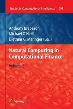 portada natural computing in computational finance: volume 3 (en Inglés)