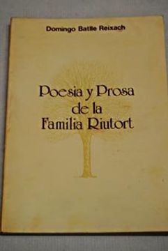 portada Poesia y Prosa de la Familia Riutort