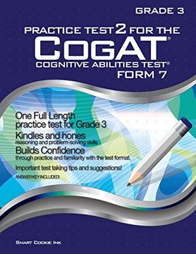 portada Practice Test 2 for the Cogat - Form 7 - Grade 3 (Level 9): Cogat - Grade 3: Cogat - Grade 3 (en Inglés)