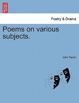 portada poems on various subjects. (en Inglés)