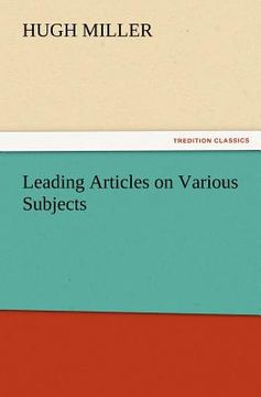 portada leading articles on various subjects (en Inglés)