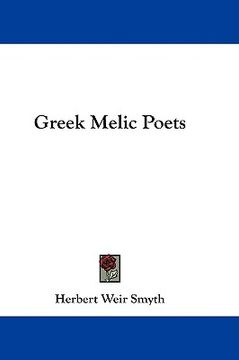 portada greek melic poets (en Inglés)
