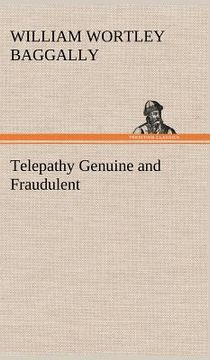 portada telepathy genuine and fraudulent (en Inglés)