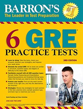 portada Barron's 6 gre Practice Tests (en Inglés)