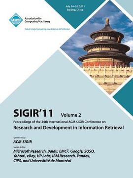 portada sigir 11: proceedings of th 34th international acm sigir conference on research and development in information retrieval -vol. i (in English)