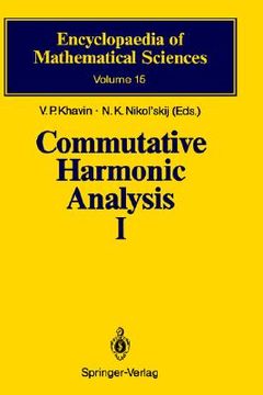 portada commutative harmonic analysis i: general survey. classical aspects (en Inglés)
