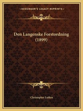 portada Den Langenske Forstordning (1899) (en Danés)