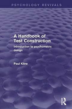 portada A Handbook of Test Construction: Introduction to Psychometric Design