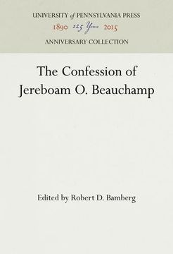 portada The Confession of Jereboam O. Beauchamp (The Mathew Carey Library of English and American Literature)