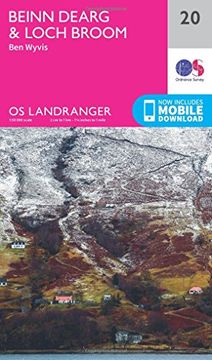 portada Beinn Dearg & Loch Broom, Ben Wyvis (OS Landranger Map)