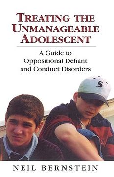 portada treating the unmanageable adolescent (en Inglés)
