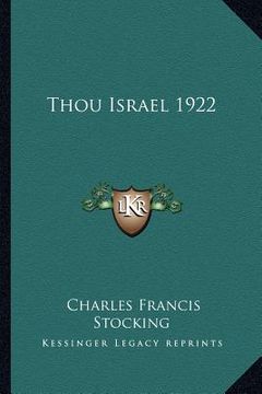 portada thou israel 1922