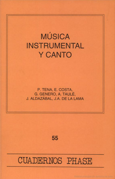portada Musica Instrumental y Canto