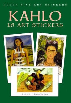 portada kahlo: 16 art stickers (en Inglés)
