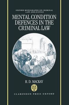portada mental conditions defences in the criminal law (en Inglés)