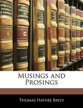 portada musings and prosings (en Inglés)