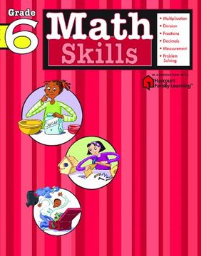 portada Math Skills: Grade 6 (Flash Kids Harcourt Family Learning) 