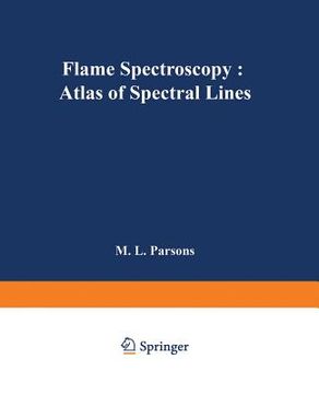 portada Flame Spectroscopy: Atlas of Spectral Lines (en Inglés)