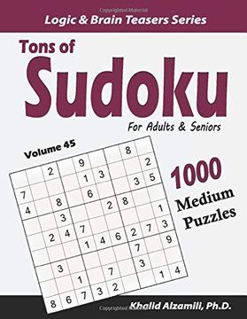 portada Tons of Sudoku for Adults & Seniors: 1000 Medium Puzzles (Logic & Brain Teasers Series) 