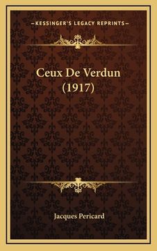 portada Ceux De Verdun (1917) (en Francés)