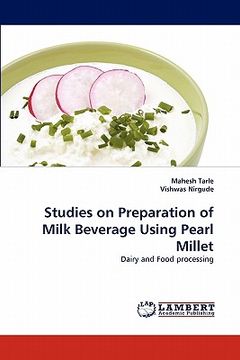 portada studies on preparation of milk beverage using pearl millet