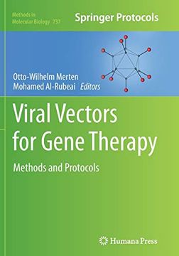 portada Viral Vectors for Gene Therapy: Methods and Protocols (Methods in Molecular Biology, 737) (en Inglés)