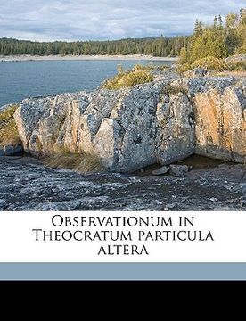 portada Observationum in Theocratum Particula Altera (en Latin)