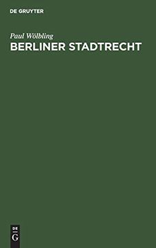 portada Berliner Stadtrecht (en Alemán)