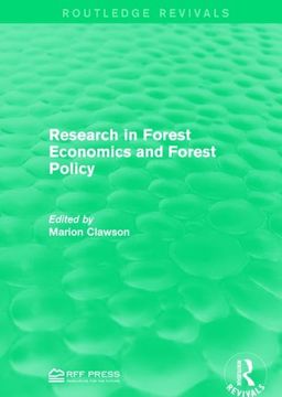portada Research in Forest Economics and Forest Policy (in English)
